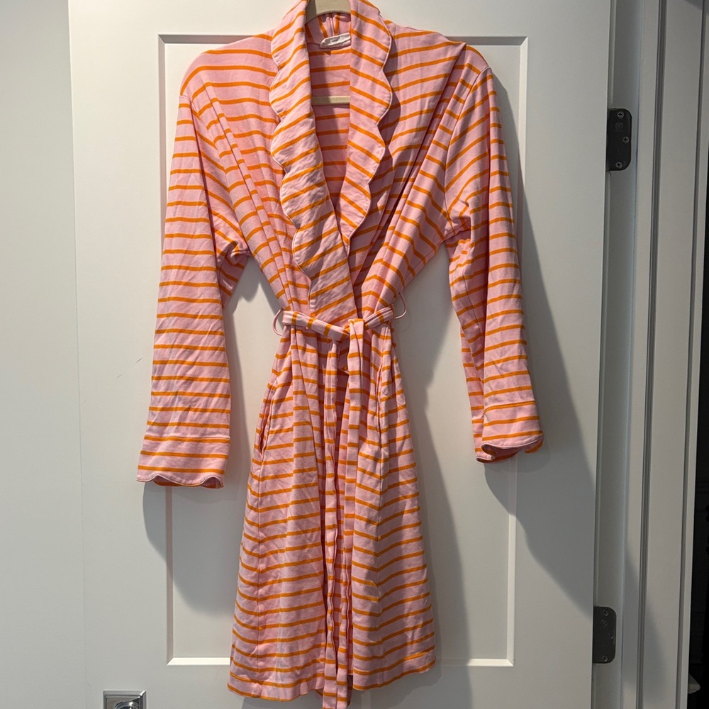 Pink and Orange  Striped Robe